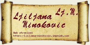 Ljiljana Minoković vizit kartica